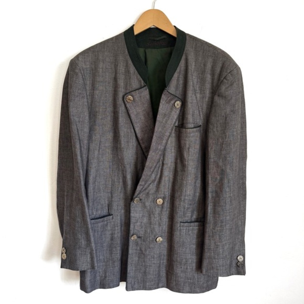 Lodenfrey Austrian Linen Jacket Loden Style‎ Blazer Made in Austria L